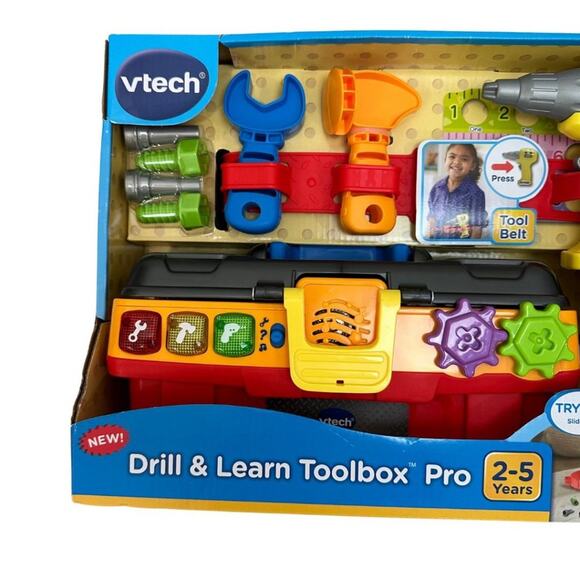 NWT Vtech Drill & Learn Toolbox Pro - Picture 1 of 3